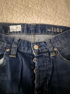 1969 Vintage Blue Denim Jeans - Classic Dark Wash